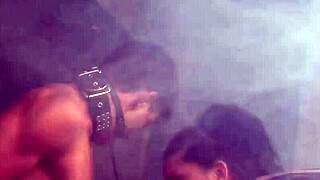 this european femdom babe ties me up in bondage for a rough quickie fucking session that leads to intense orgasm