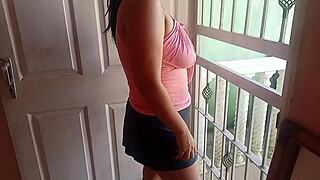 I love watching this delicious latina milf get her big ass massaged in heels