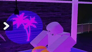 Lucky bot receives a special butt treatment