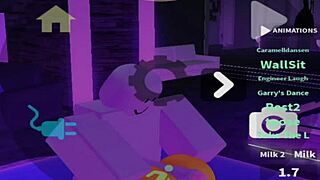 Lucky bot receives a special butt treatment