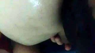 Intense anal fisting stretches the ass deeply with fingers