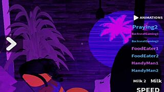 Lucky bot receives a special butt treatment