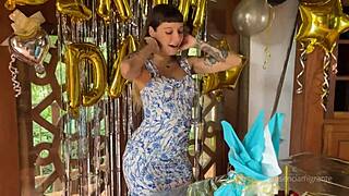 Hey, wanna see a real cock fill my ass with milk for my birthday?