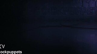 Cock Puppets in Wild Gay Threesome with Gagging Action