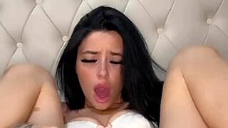 Teen american exchange student enjoys solo time with toys in college reality pov