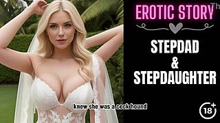 Stepdad Bride Seduces with Blowjob for Stepdaddy in Part 1 Scene