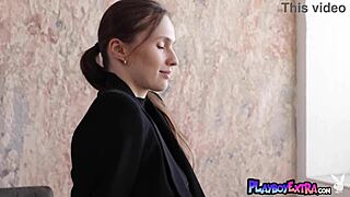 Bombastic Czech Teen 18+ Stacy Cruz, Business Woman, Shows Big Natural Tits After Clothes Ripped