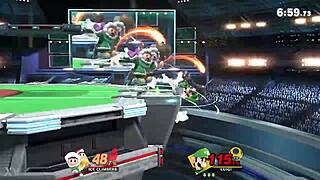 Green plumber takes on innocent twins in the game