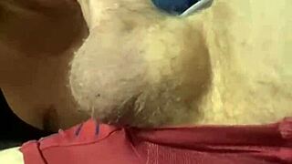 She's sucking on that monster cock like a pro, making the cuckold watch.