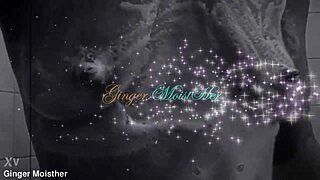 ginger moisther soapy wet nipples tits closeup belly.