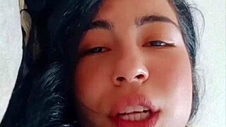 Morena gostosa pleasures big natural tits with intense masturbation