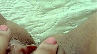 Morena gostosa pleasures big natural tits with intense masturbation