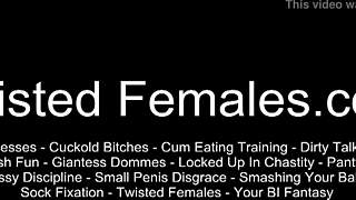 Do as i say, or face your punishment in this femdom bdsm scene?