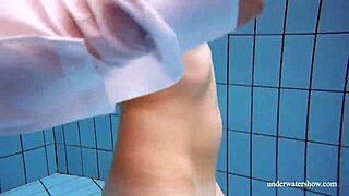 Big Natural Tits Babe Lola Underwater