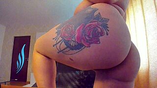 My big natural tits play with dildo