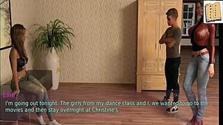 a wife and stepmother share intimate moments