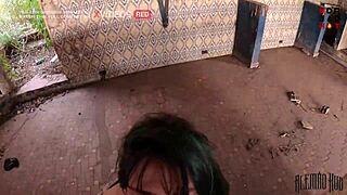 Blonde Babe With Dreadlocks Fucked In Abandoned Construction Site