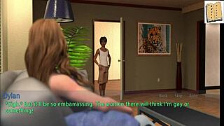 a wife and stepmother share intimate moments