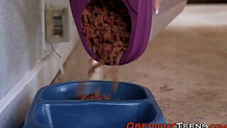 Milk Guzzling Fetish Teen 18+ Sucks and Gets Fuck