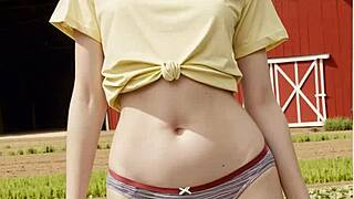 นางแบบชุดชั้นในโพสบนฟาร์ม