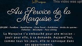 Serving The Marquise 2 With French Audio Femdom Jerk Off Instructions