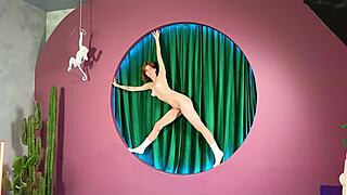 Broadcasting nude erotic filming in public reality, featuring shaved pussies and natural tits outdoors.