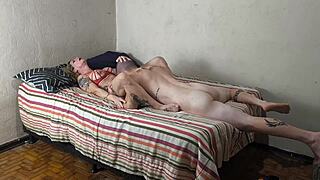 Stepmom Sucks And Fucks Stepson's Monster Cock Bareback