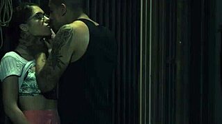 Nylon feet teen dominates in glasses