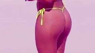 Is that micro bikini girl on beach with relatives hot?