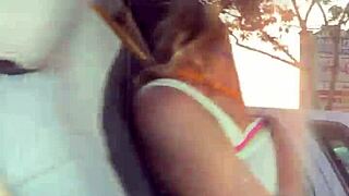 is petite khloe kapri flashing in public before sucking cock?