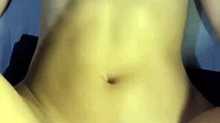 young babe with huge ass spreads wide while riding her fat partner intensely