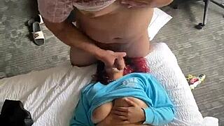 lady brazy enjoys party fun with facial