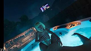 i watch brittney with big natural tits jerk off at the house party