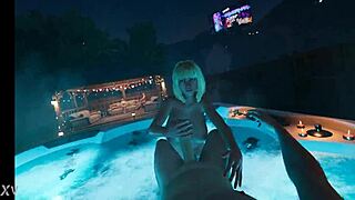 i watch brittney with big natural tits jerk off at the house party