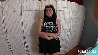 Putalocura - Huge Cock Cums In The Pussy Of The Spanish Chubby Big Tits Meraki In Bedroom