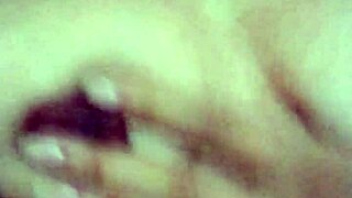 Touching My Small Natural Tits In Grandma's Living Room During Horny Massage!