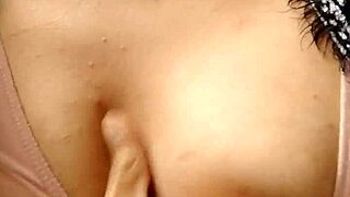 Touching My Small Natural Tits In Grandma's Living Room During Horny Massage!