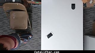 Teen Avi Love Submits to Guard's Terms After Evidence at Shop - Cutelifter