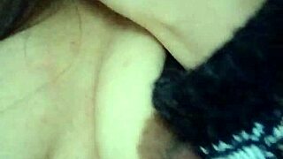 Touching My Small Natural Tits In Grandma's Living Room During Horny Massage!