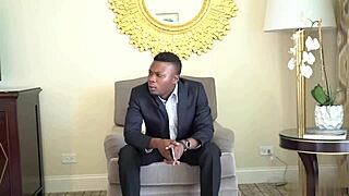 Petite Russian Blonde Gags on Huge Black Cock in Florida