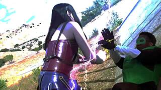 I love this cosplay foursome with Wonderwoman and Red Sonja licking each other passionately.