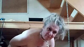 Will This Bound Milf Submit To Humiliation In Master's Office?