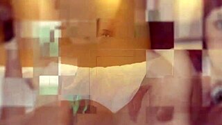 Posh 18yo redhead toys herself to climax with spit play.