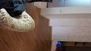 Holy! Couple Caught on Spy Cam in Living Room!