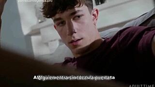 roommates jerk off then fuck