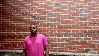 Private striptease with clothes ripped in warm weather