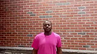 Private striptease with clothes ripped in warm weather