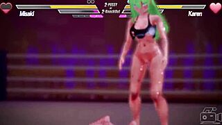 i'm in dis lesbian battle, fuckin and kissin, fingerin pussy till squirtin.