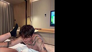 Watch this hot asian guy slowly licking pussy and fucking with passion!