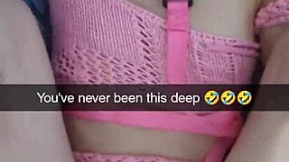 real snapchat interview where this beautiful submissive whore begs for creampies on her monster cock